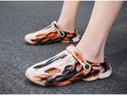 Hollow-out Breathable Closed Toe Slippers Non-slip Dual-use Beach Sandals - Luxury Fashion London