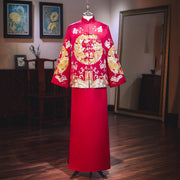 Men's And Women's Suits Embroidered Kimono Chinese Wedding Couples - Luxury Fashion London