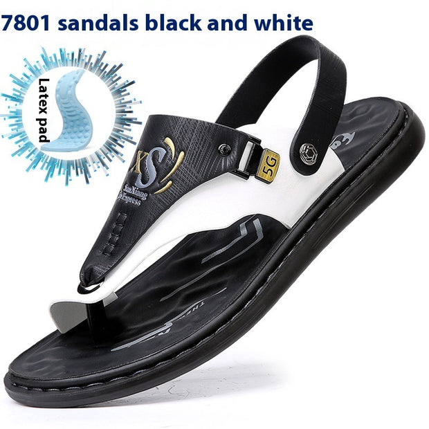 Men's Fashion Latex Soft Bottom Flip Sandals - Luxury Fashion London