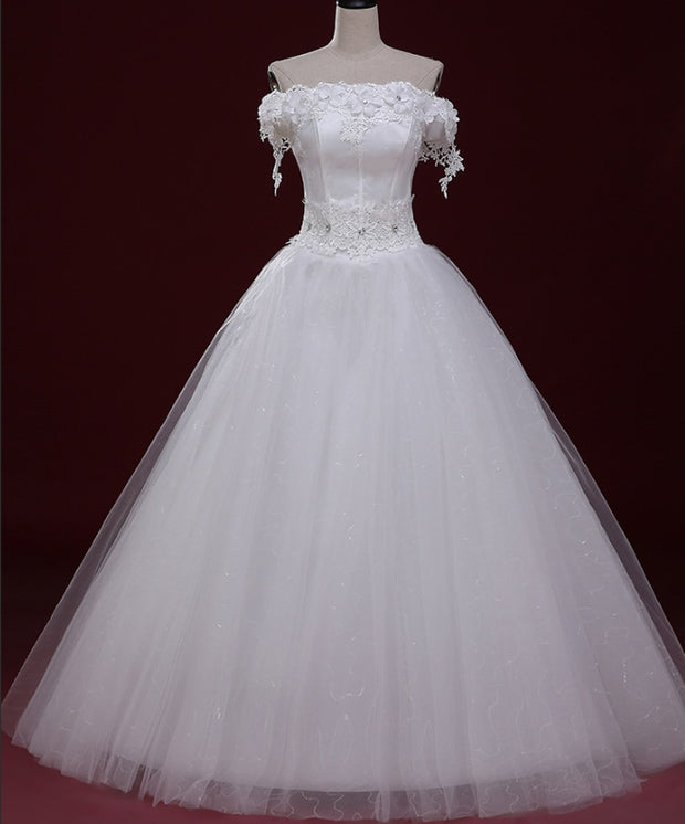 Wedding Dresses Strapless Lace - Luxury Fashion London