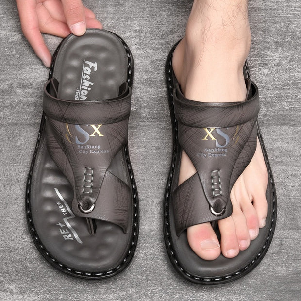 Men's Fashion Latex Soft Bottom Flip Sandals - Luxury Fashion London