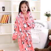 Plus velvet long sleeve children bathrobe - Luxury Fashion London