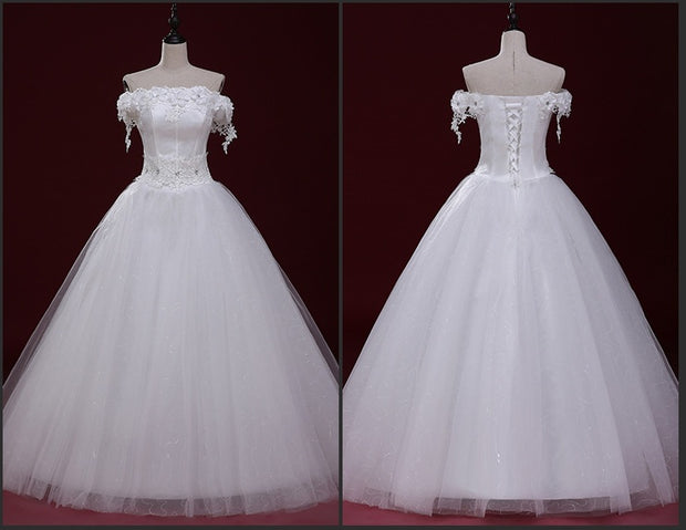 Wedding Dresses Strapless Lace - Luxury Fashion London