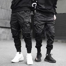 Spring Pants National Fashion Multi-pocket Casual Loose Fashion Brand Overalls Men - Luxury Fashion London