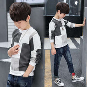 Boys' Autumn Long-sleeved T-shirts For Big Boys And Girls Luxury Fashion London