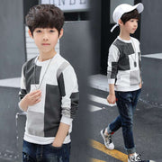 Boys' Autumn Long-sleeved T-shirts For Big Boys And Girls Luxury Fashion London