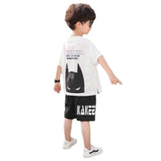 Boys' Handsome Short-sleeved Two-piece Suit Luxury Fashion London