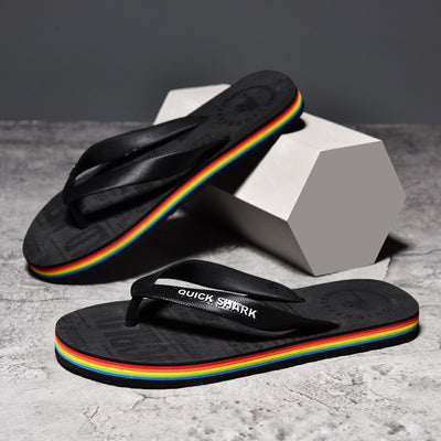Flip Flops Men's Non-slip Flip-flop Beach Slippers - Luxury Fashion London