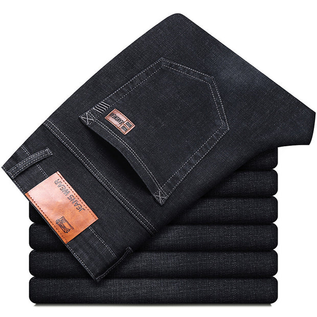 Spring Jeans Men's Elastic Straight - Luxury Fashion London