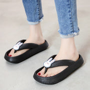 Slip-on Platform Bathroom Bath Non-slip Soft Home Slippers - Luxury Fashion London