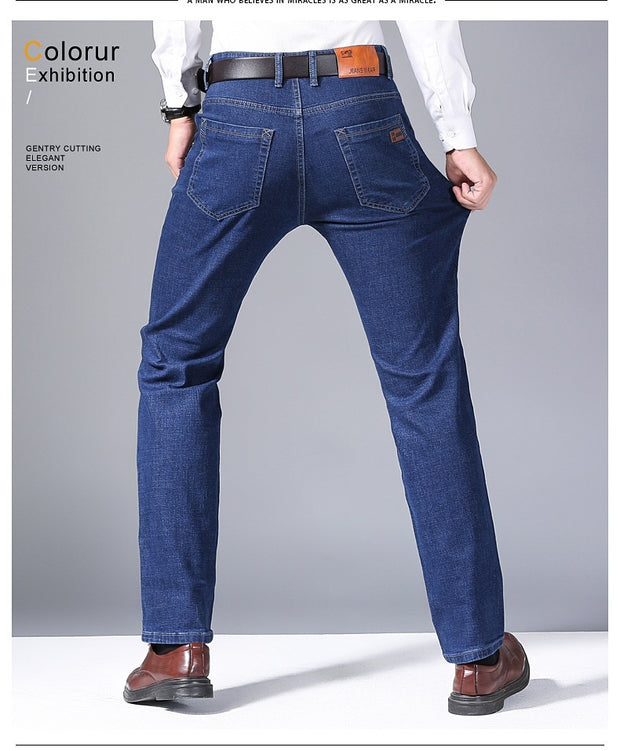 Spring Jeans Men's Elastic Straight - Luxury Fashion London