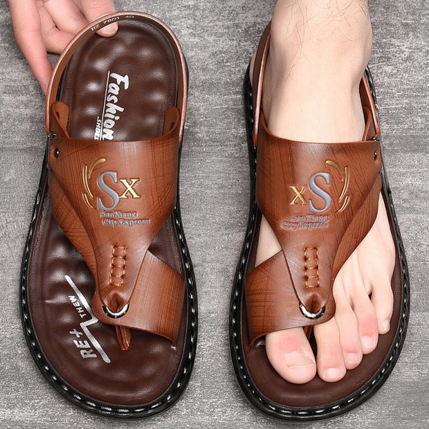 Men's Fashion Latex Soft Bottom Flip Sandals - Luxury Fashion London