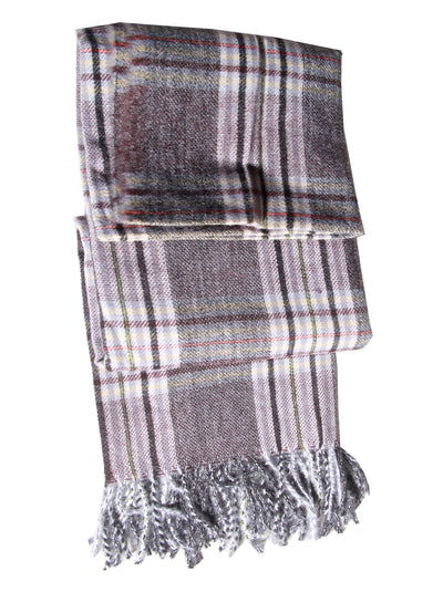 LUXURY Unisex cashmere MULTI check soft pattern stole shawl wrap pashmina soft light weight  warm Winter fringe Scarf xmas gift for anyone - Luxury Fashion London