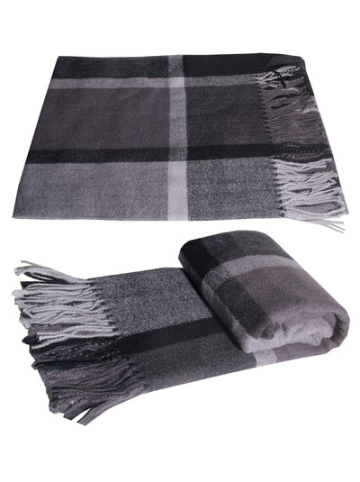 Luxury Unisex cashmere tarten check soft pattern stole shawl wrap pashmina soft light weight and warm Winter Scarf xmas gift for anyone - Luxury Fashion London