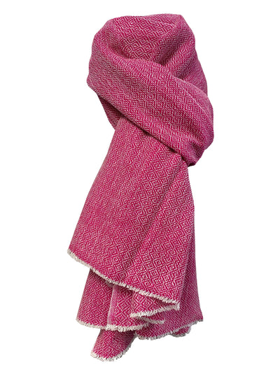 LUXURY HANDMADE CASHMERE rose pink scarf natural super soft winter shawl unisex trending scarf Xmas gift for him and her Fathers days gift - Luxury Fashion London
